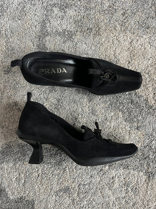 Prada FW1999 suede heels