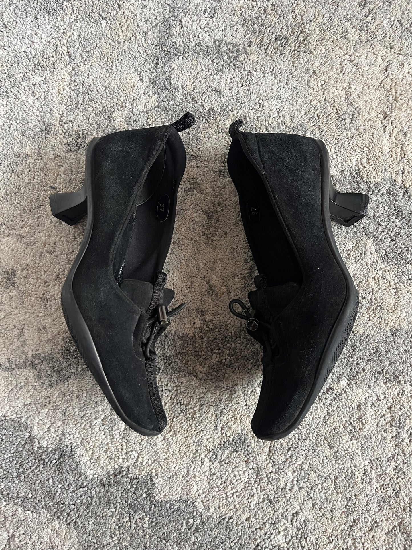 Prada FW1999 suede heels