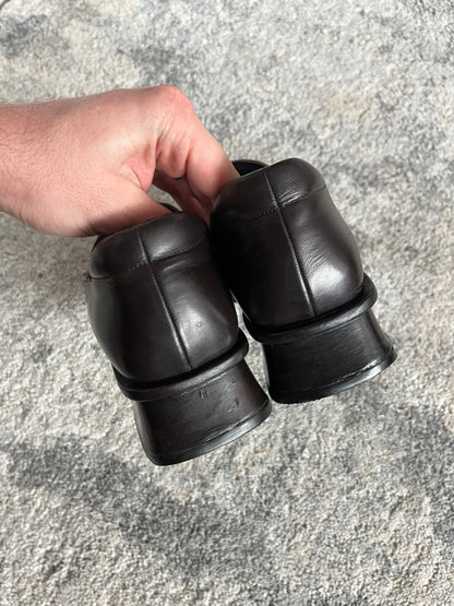Prada SS1999 leather platform loafers