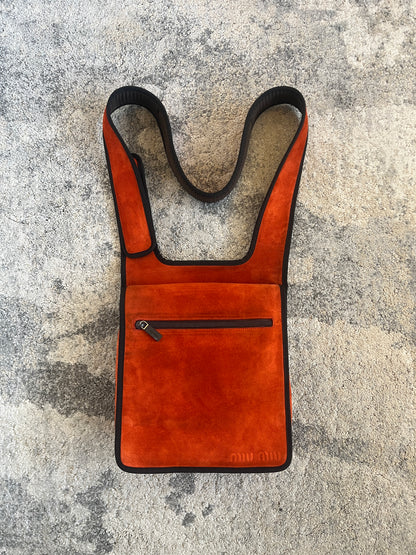 Miu Miu FW1999 suede & mesh bag