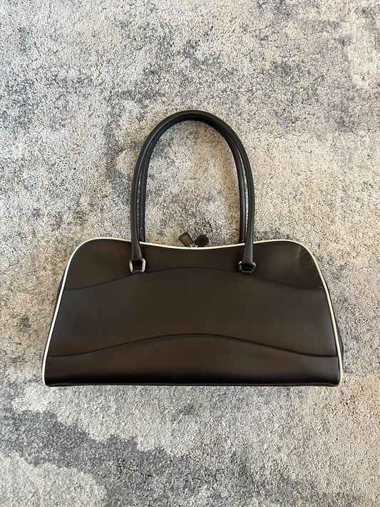 Prada FW2000 bowling leather bag