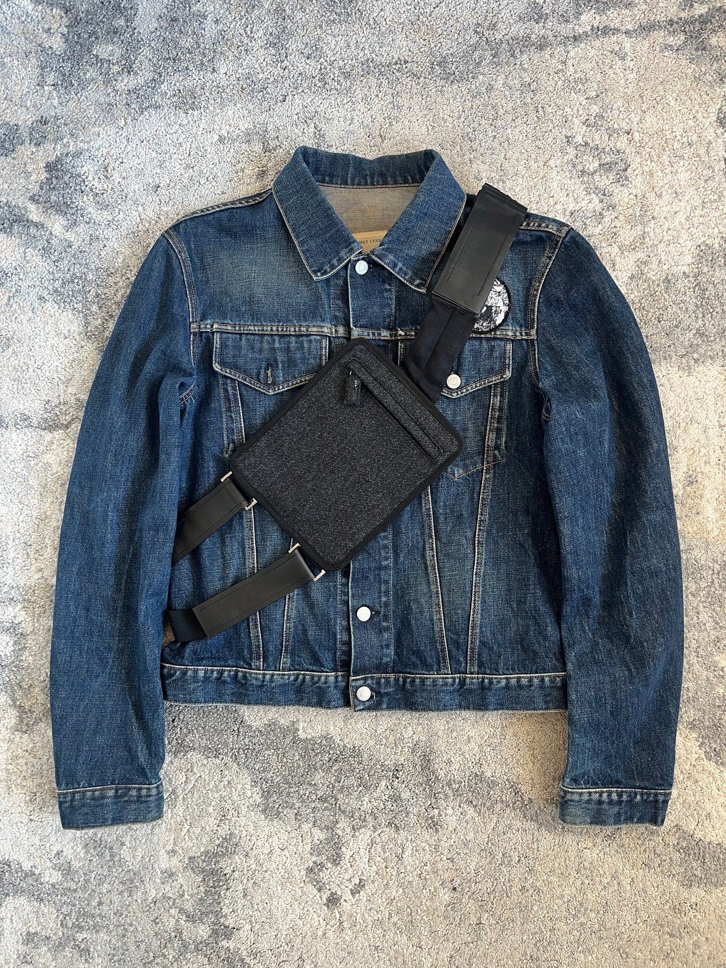 Prada FW1999 wool crossbody bag