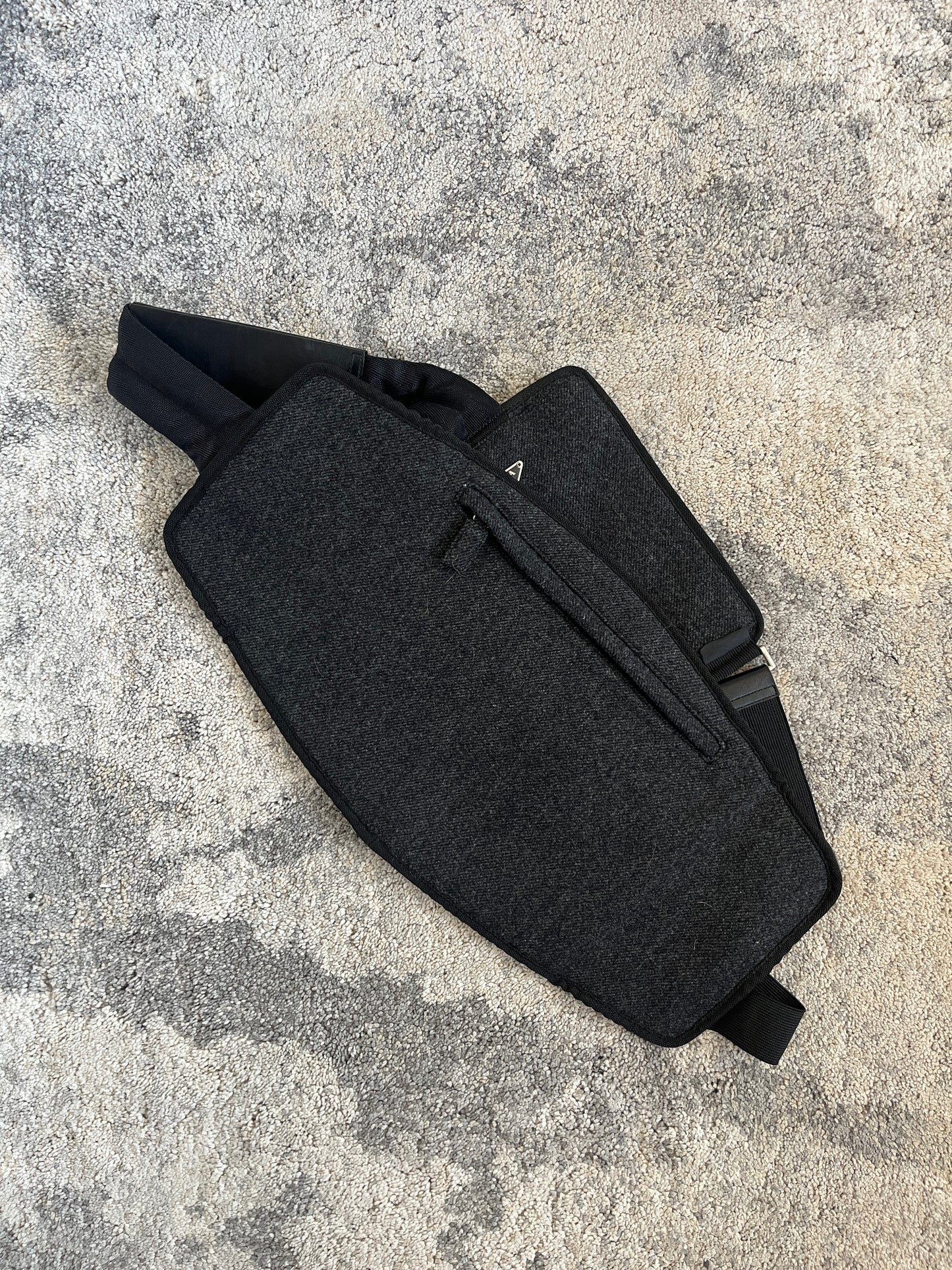 Prada FW1999 wool crossbody bag