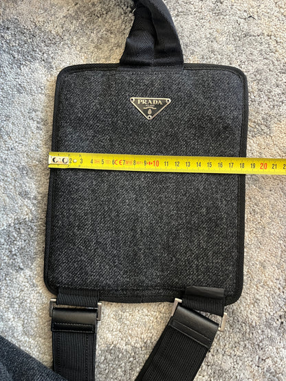 Prada FW1999 wool crossbody bag