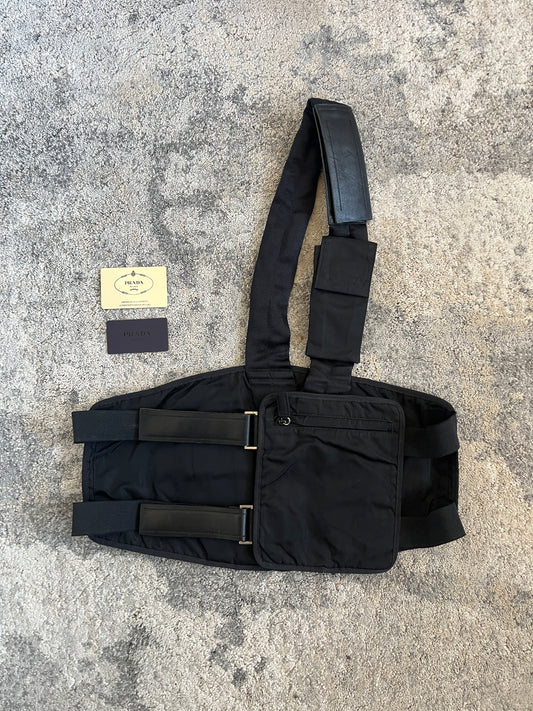 Prada FW1999 nylon chest rig bag