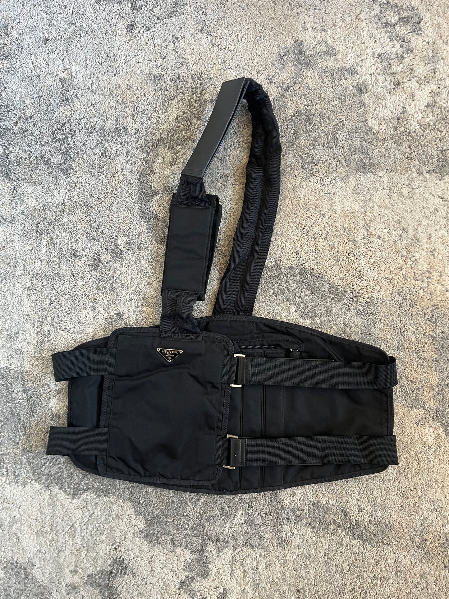 Prada FW1999 nylon chest rig bag