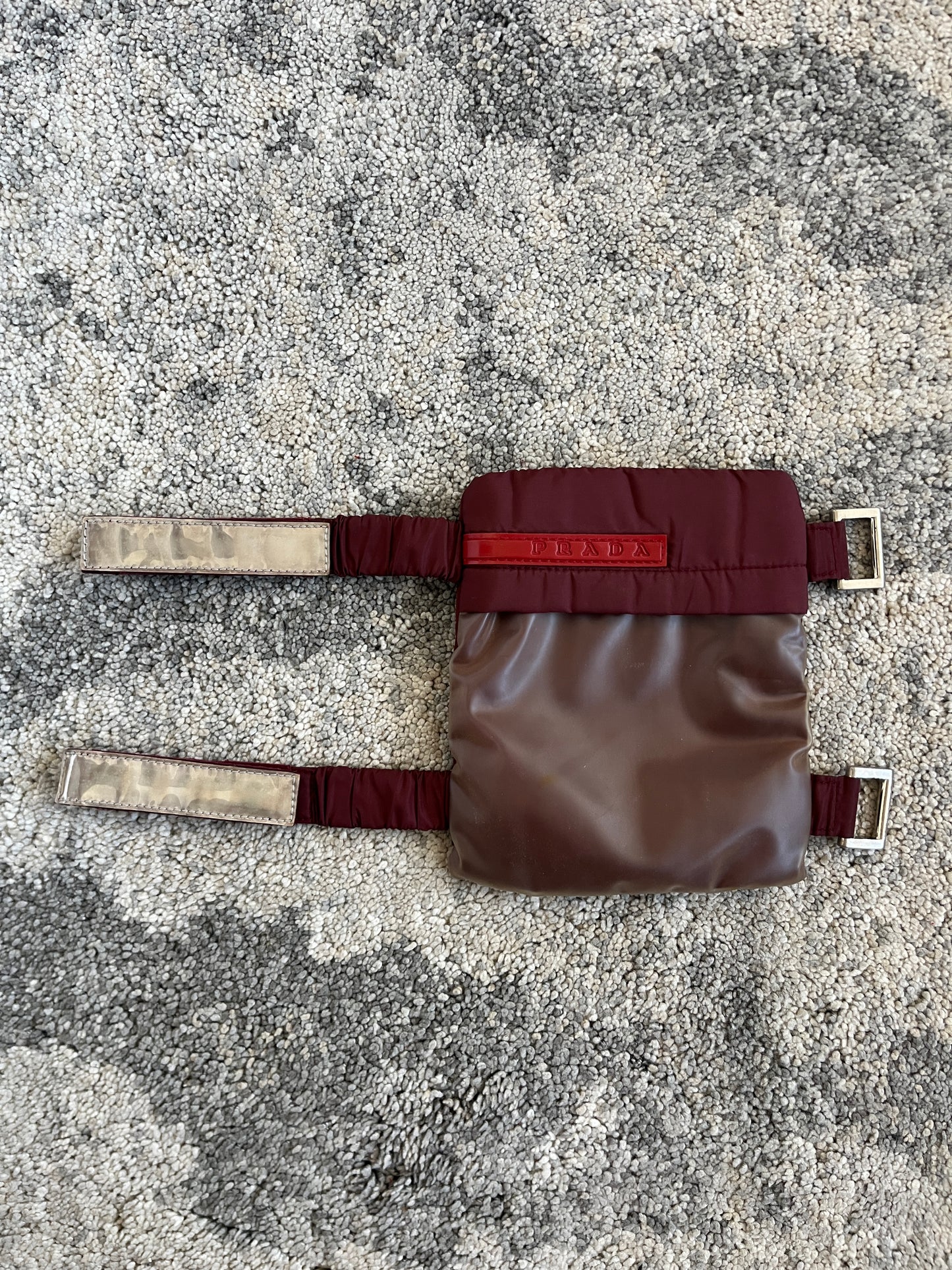 Prada SS1999 latex& nylon armband