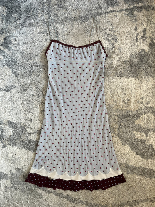 Prada SS2000 silk & sequins dress