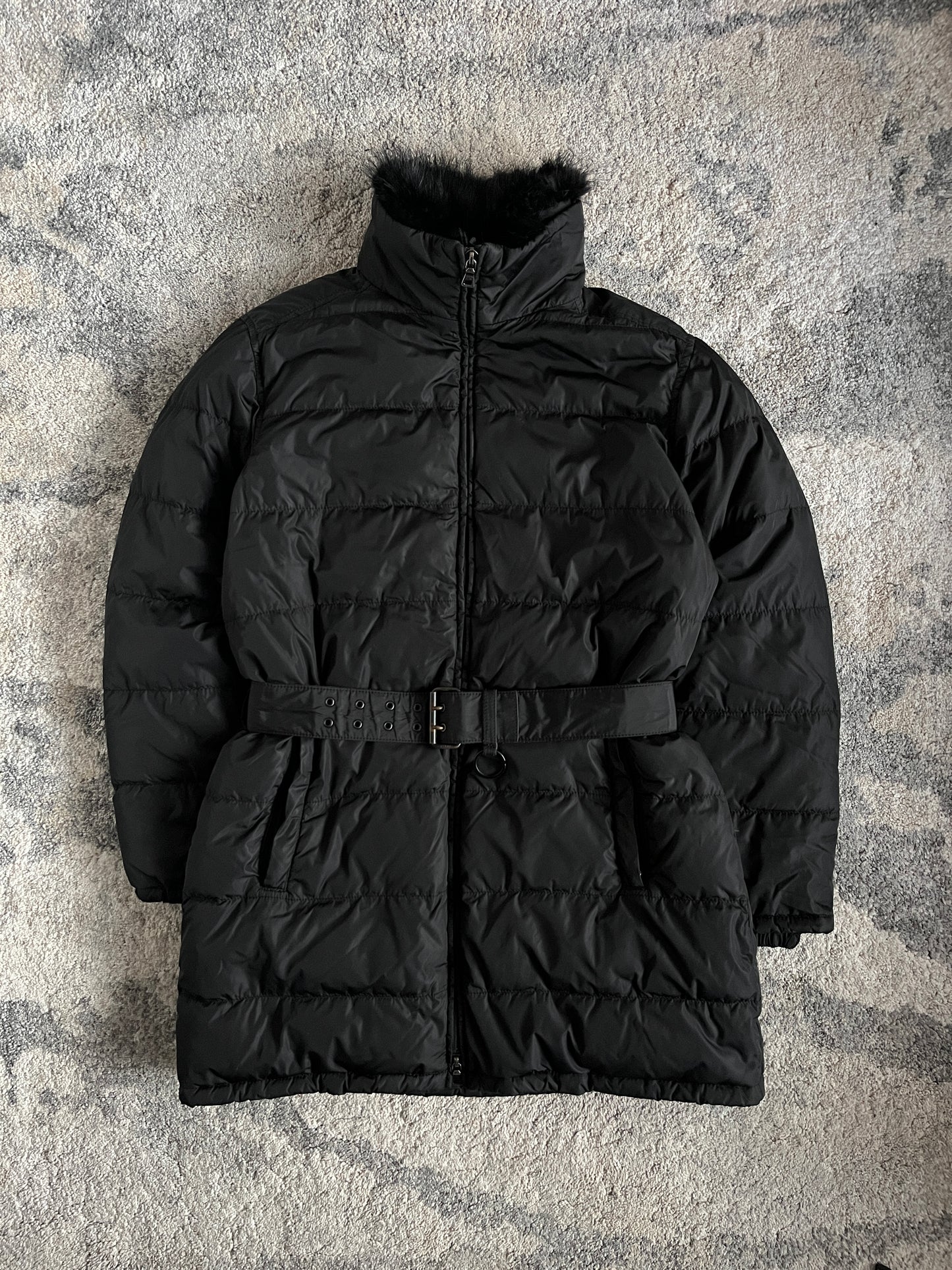 Prada 2000's nylon puffer long jacket