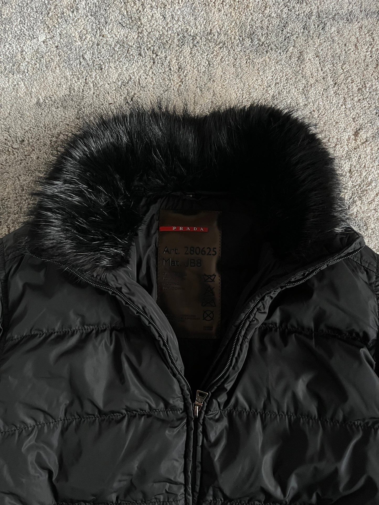 Prada 2000's nylon puffer long jacket