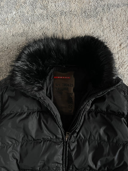 Prada 2000's nylon puffer long jacket