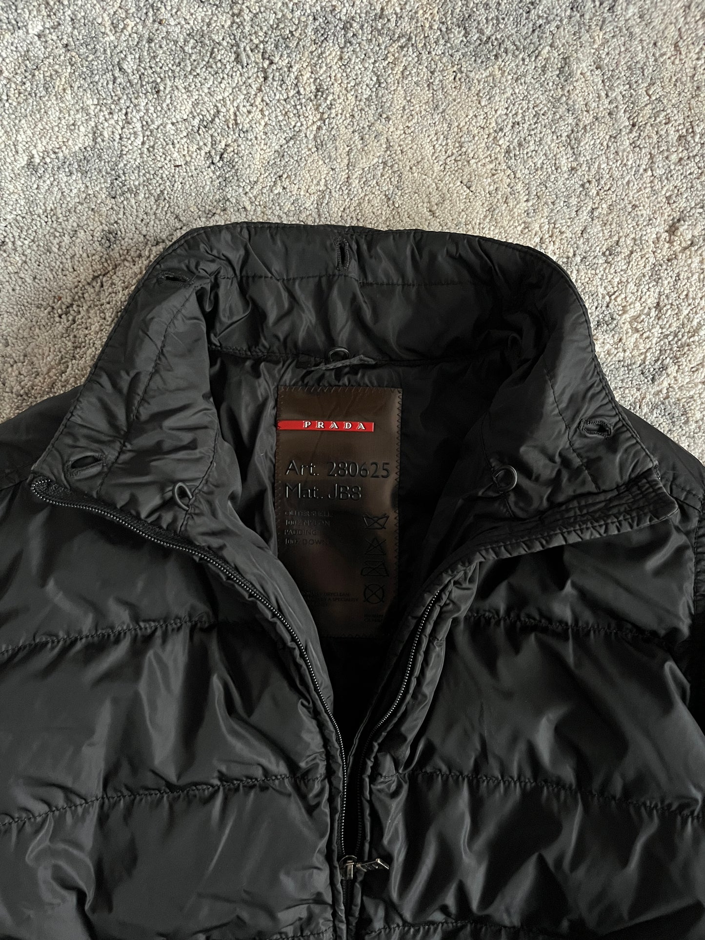 Prada 2000's nylon puffer long jacket
