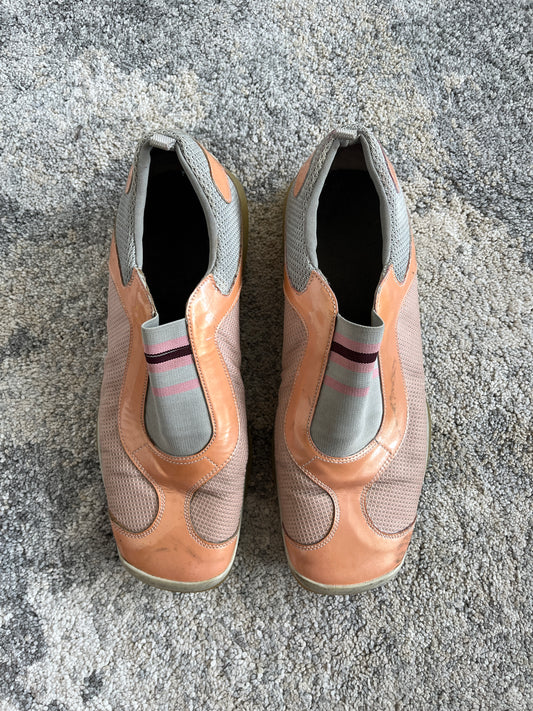 Prada SS2000 patent & nylon trainers