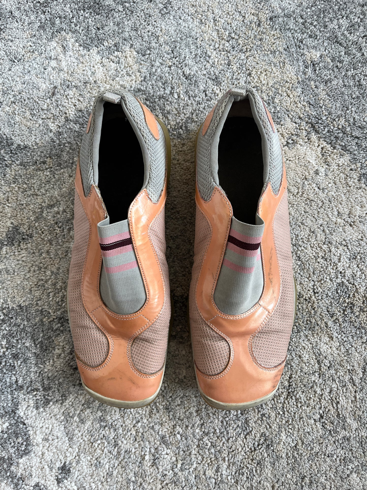 Prada SS2000 patent & nylon trainers
