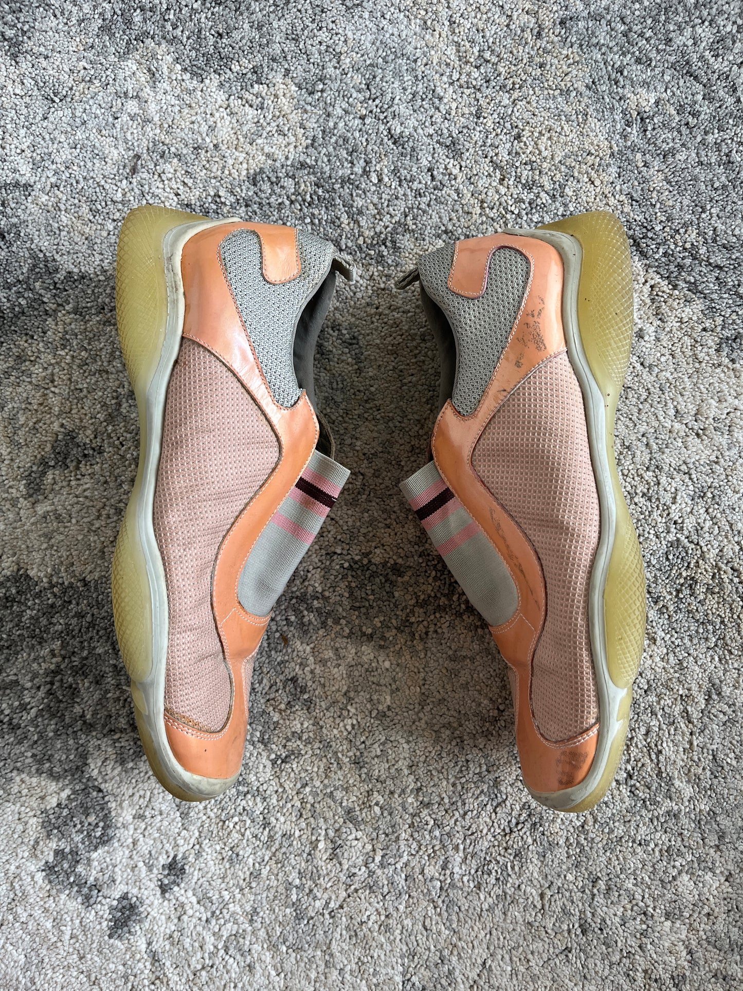 Prada SS2000 patent & nylon trainers