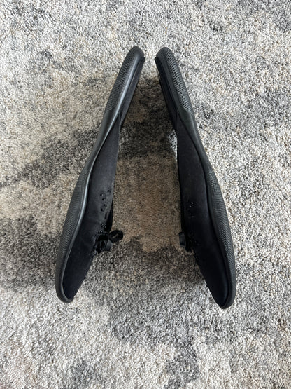 Prada 1999 silk & sequins flat mules