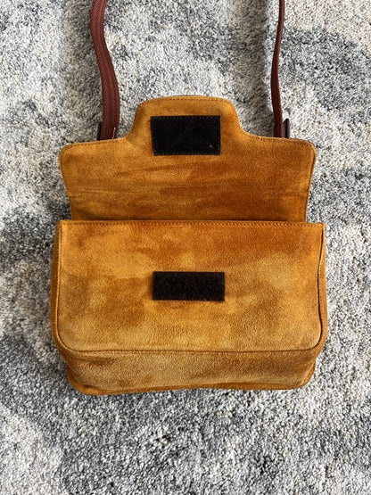 Prada FW1999 suede & patent leather bag