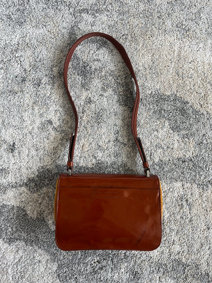Prada FW1999 suede & patent leather bag