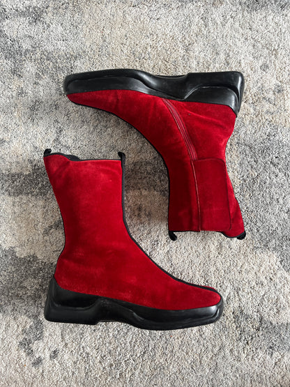 Prada FW1999 suede boots