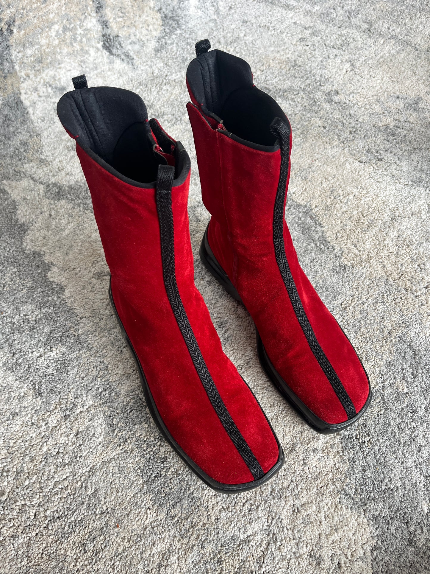 Prada FW1999 suede boots