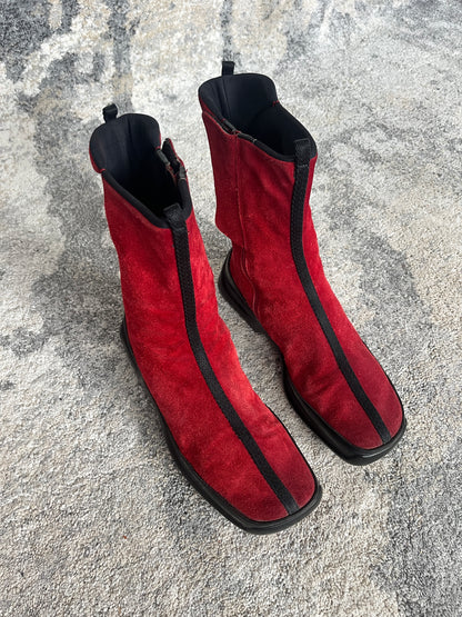 Prada FW1999 suede boots