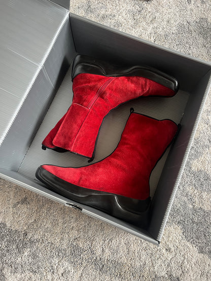 Prada FW1999 suede boots