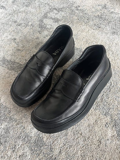 Prada SS1998 leather loafers