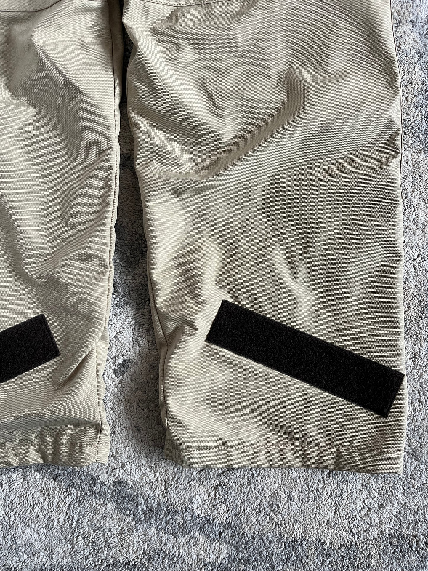 Prada 2000's nylon & fleece double knee pants