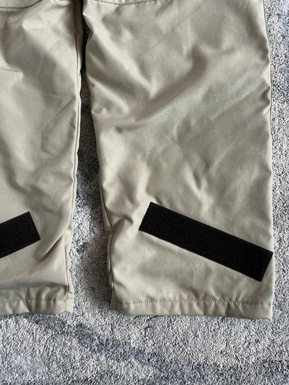 Prada 2000's nylon & fleece double knee pants