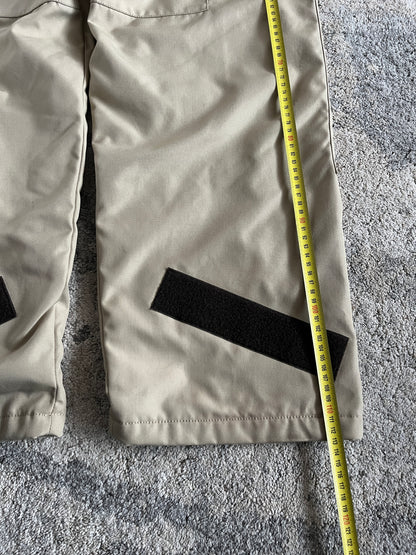 Prada 2000's nylon & fleece double knee pants