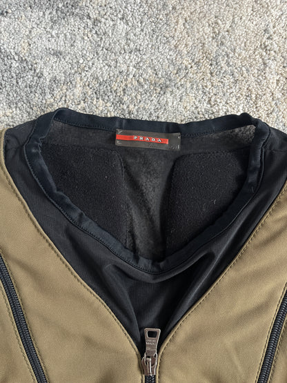 Prada FW1999 sport nylon & fleece vest