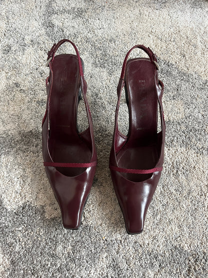 Prada 2000 leather kitten heels