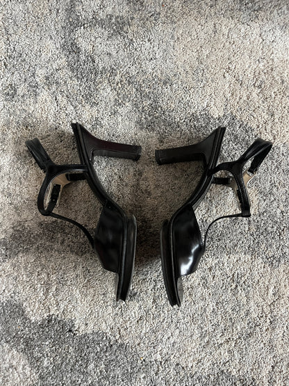 Prada 1999 leather platform heels