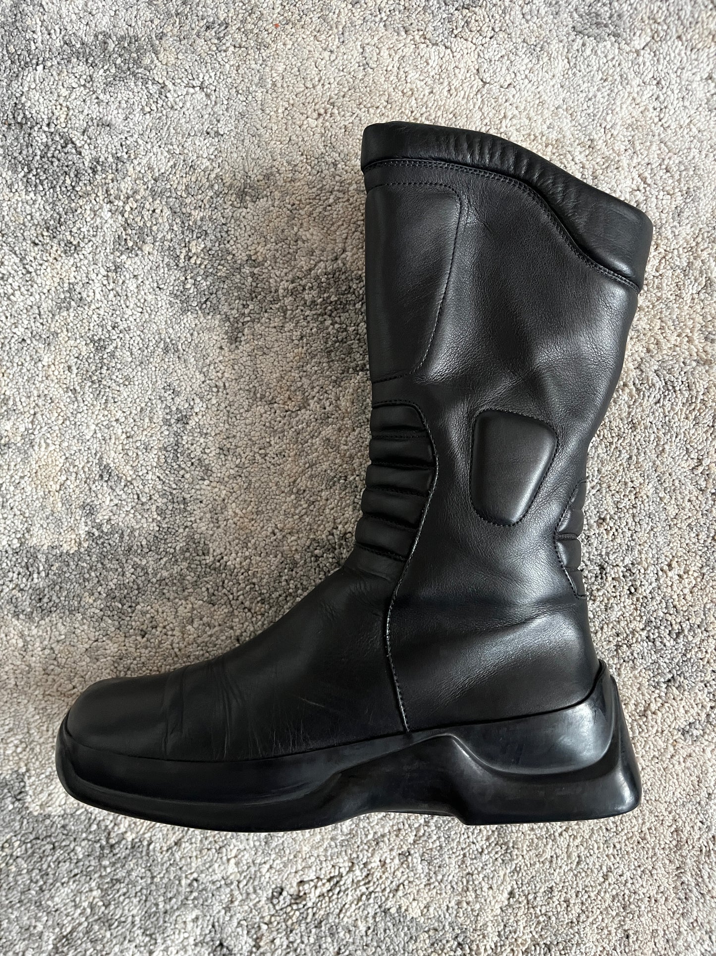 Prada FW1999 motorbike leather boots