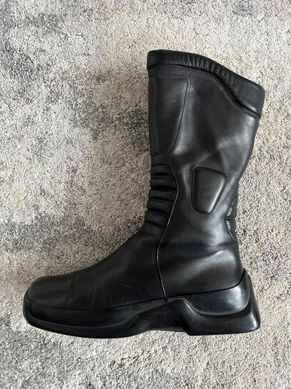 Prada FW1999 motorbike leather boots