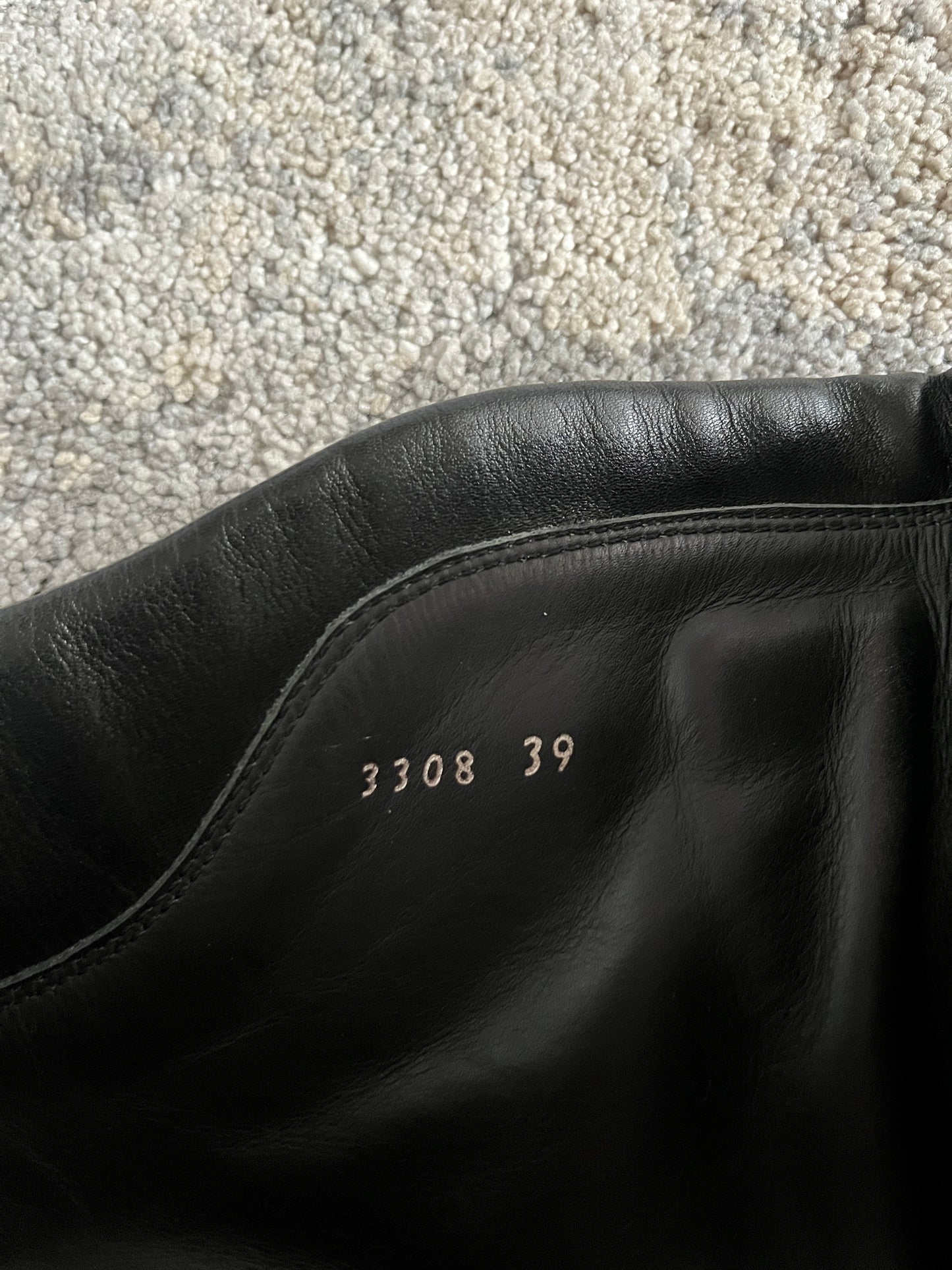 Prada FW1999 motorbike leather boots