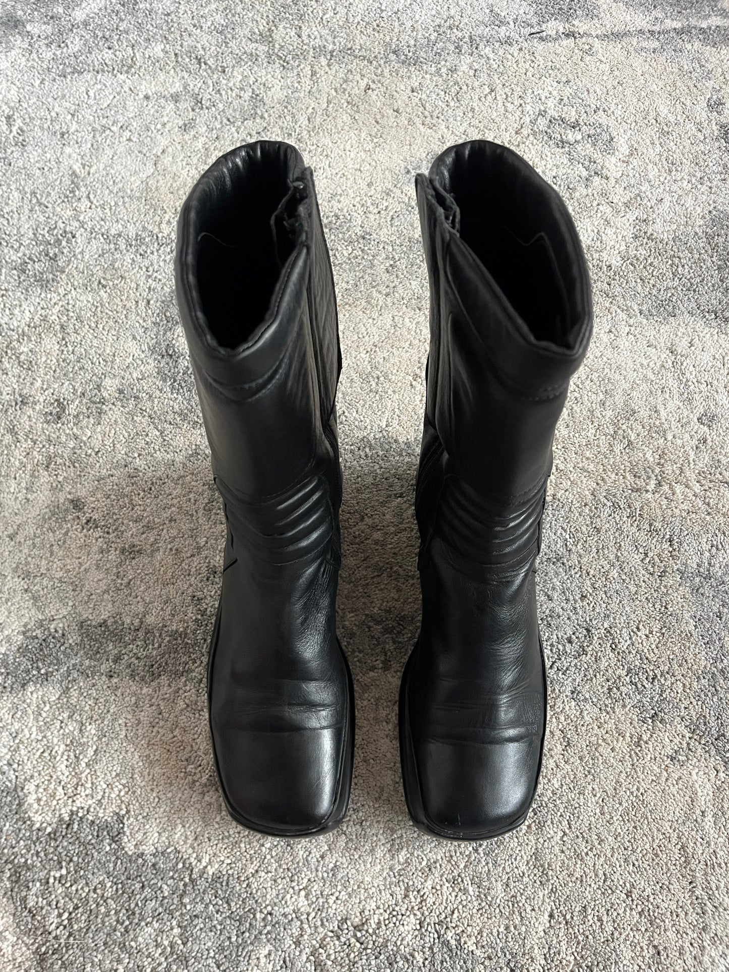 Prada FW1999 motorbike leather boots