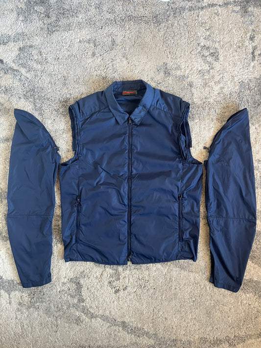 Prada SS2000 nylon convertible shirt