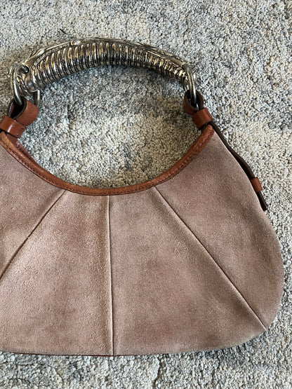 Yves Saint Laurent FW2002 suede mini mombasa