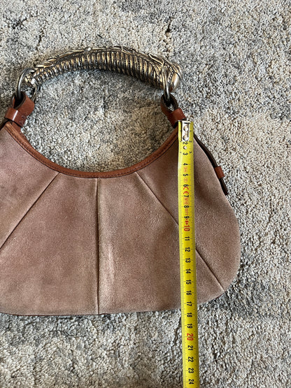 Yves Saint Laurent FW2002 suede mini mombasa