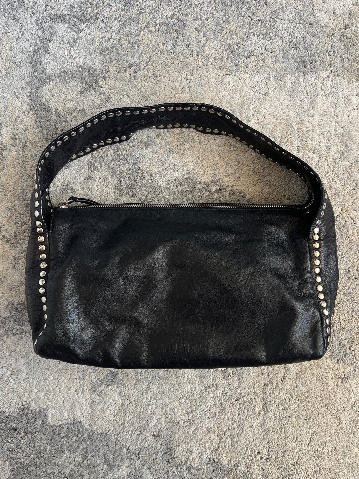Miu Miu 1990's leather nails bag
