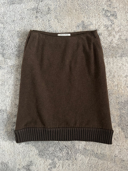 Miu Miu FW1999 wool skirt