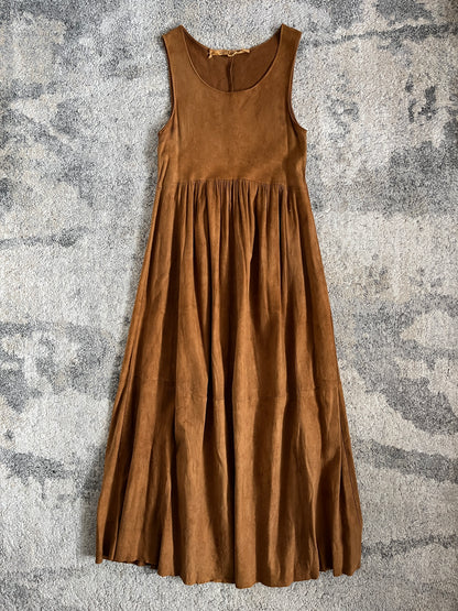 Miu Miu SS1993 suede long dress