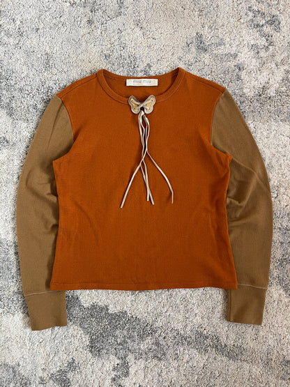 Miu Miu FW1999 butterfly crewneck