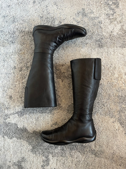 Prada 2000's leather velcro boots