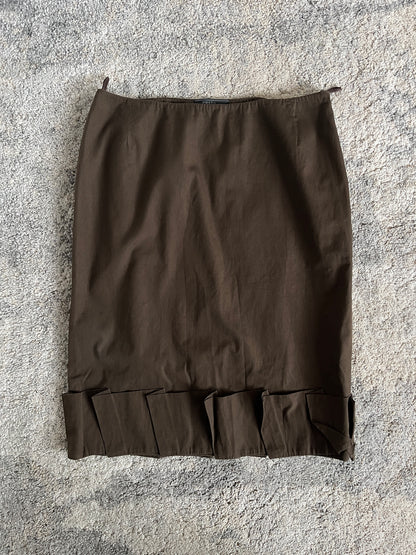 Prada SS1999 cotton tailored skirt