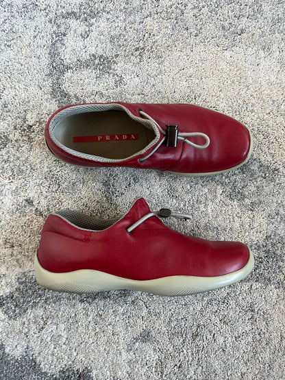 Prada SS1999 leather elastic trainers