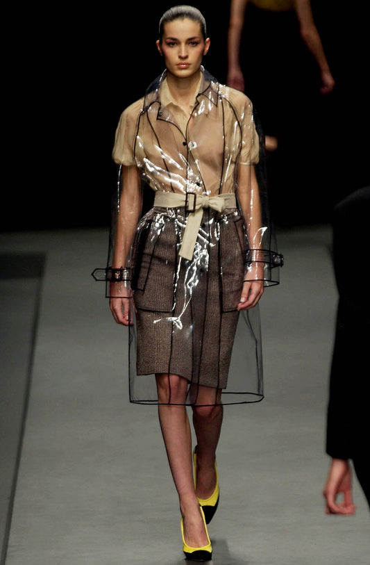 Prada FW2002 transparent PVC trench