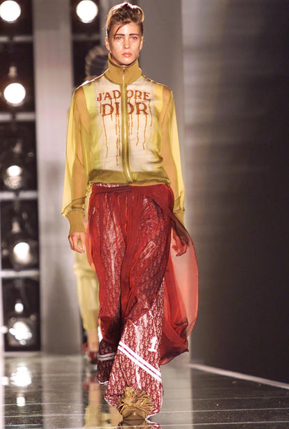 Christian Dior SS2002 monogram nylon pants